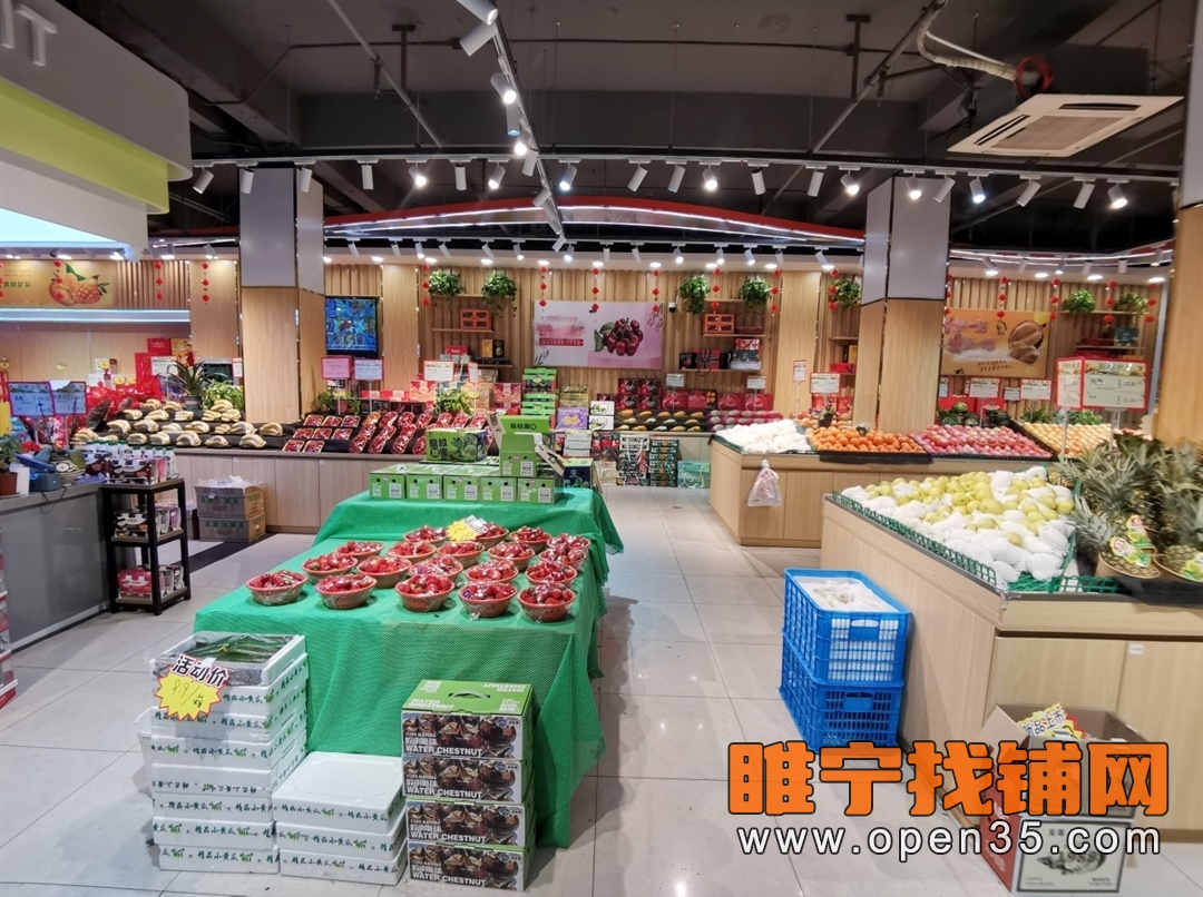 睢宁14米宽门头营业中水果店转让